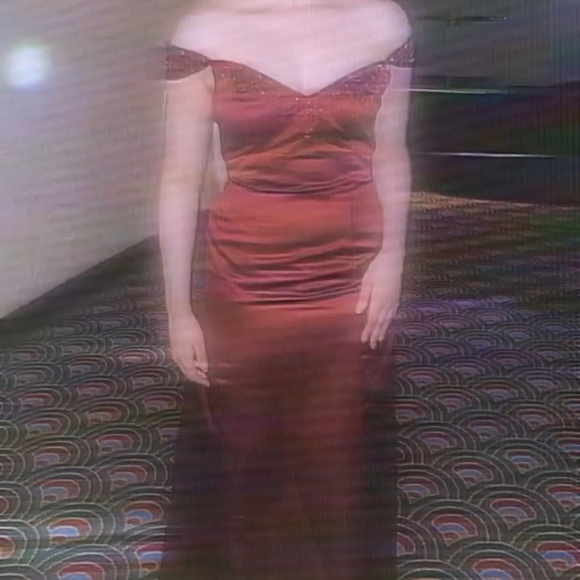 Maroon Prom Dress - Picture 2 of 4